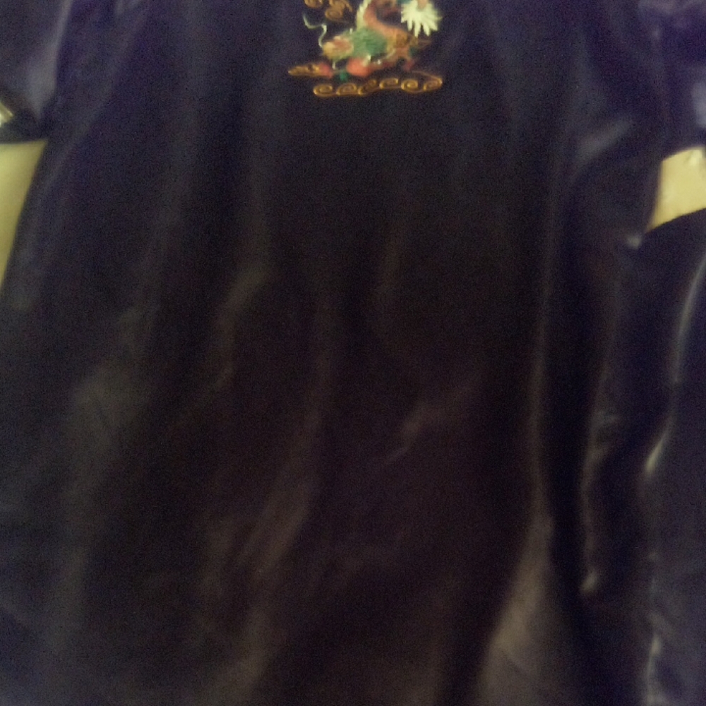 Black Embroidered Top